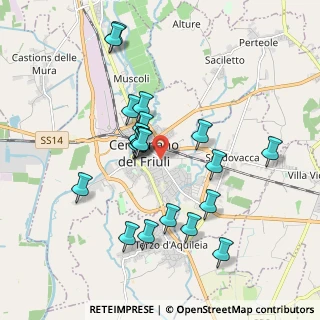 Mappa Via S. Francesco, 33052 Cervignano del Friuli UD, Italia (1.767)