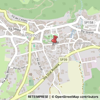 Mappa Via XXV Aprile, 12, 28011 Armeno, Novara (Piemonte)