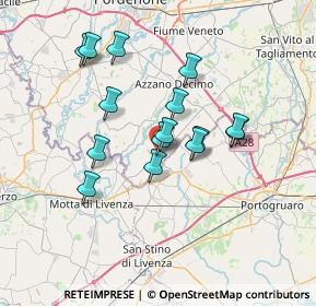 Mappa Via S.Antonio Abate, 33076 Pravisdomini PN, Italia (5.86667)