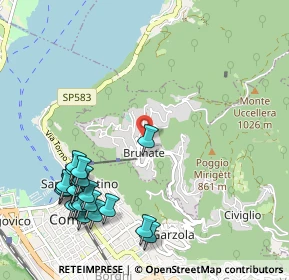 Mappa Via Beata Maddalena Albrici, 22034 Brunate CO, Italia (1.272)