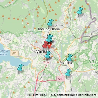 Mappa Via G. Feltre, 21100 Varese VA, Italia (3.24818)