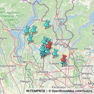 Mappa Via G. Feltre, 21100 Varese VA, Italia (9.96857)