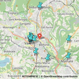 Mappa Via G. Feltre, 21100 Varese VA, Italia (1.83083)