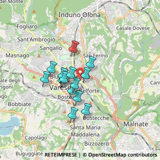 Mappa Via G. Feltre, 21100 Varese VA, Italia (1.23867)