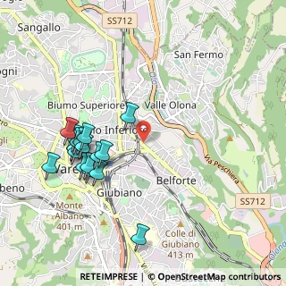 Mappa Via G. Feltre, 21100 Varese VA, Italia (1.04333)
