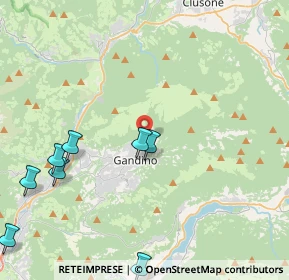 Mappa Via degli Alpini, 24024 Gandino BG, Italia (6.20364)