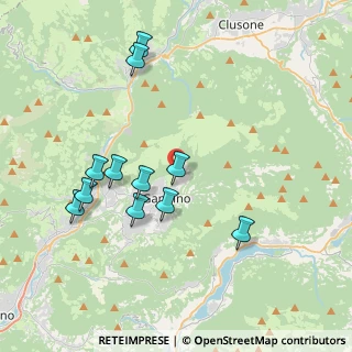 Mappa Via degli Alpini, 24024 Gandino BG, Italia (3.83)