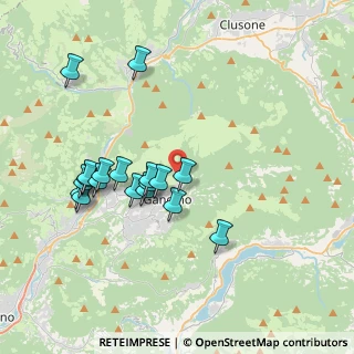 Mappa Via degli Alpini, 24024 Gandino BG, Italia (3.60778)