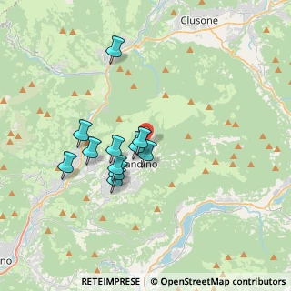 Mappa Via degli Alpini, 24024 Gandino BG, Italia (3.01182)