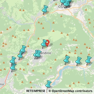 Mappa Via degli Alpini, 24024 Gandino BG, Italia (6.5195)