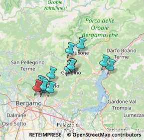 Mappa Via degli Alpini, 24024 Gandino BG, Italia (11.70429)