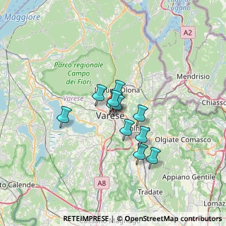 Mappa Piazza Madonnina in Prato, 21100 Varese VA, Italia (4.40545)