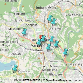 Mappa Piazza Madonnina in Prato, 21100 Varese VA, Italia (1.54583)