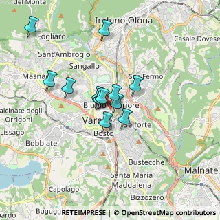 Mappa Piazza Madonnina in Prato, 21100 Varese VA, Italia (1.27154)