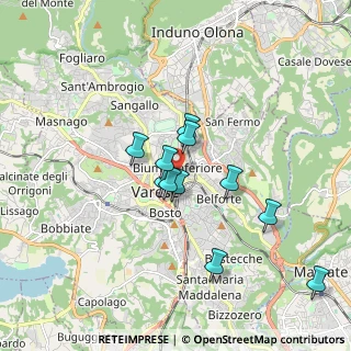 Mappa Piazza Madonnina in Prato, 21100 Varese VA, Italia (1.44727)