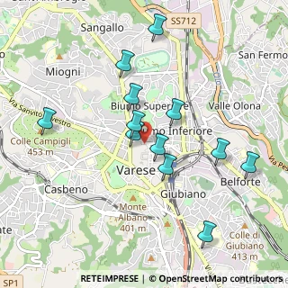 Mappa Via Dandolo Vincenzo, 21100 Varese VA, Italia (0.90833)