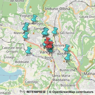 Mappa Via Dandolo Vincenzo, 21100 Varese VA, Italia (1.1195)