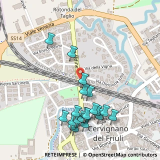 Mappa Via Udine, 33052 Cervignano del Friuli UD, Italia (0.279)