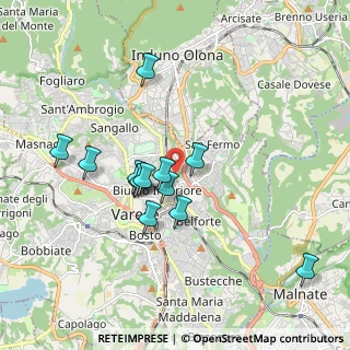Mappa Via Salcano, 21100 Varese VA, Italia (1.60154)