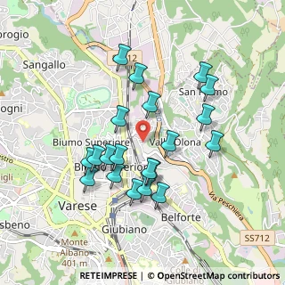 Mappa Via Salcano, 21100 Varese VA, Italia (0.8355)