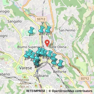 Mappa Via Salcano, 21100 Varese VA, Italia (0.8545)