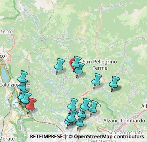 Mappa Via Donizetti, 24012 Val Brembilla BG, Italia (9.7005)