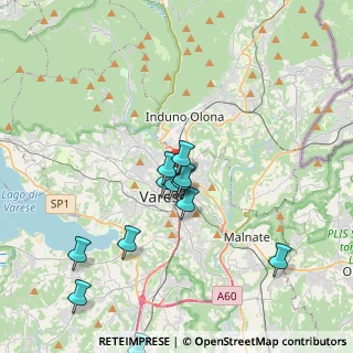 Mappa Viale Valganna, 21056 Varese VA, Italia (3.65)