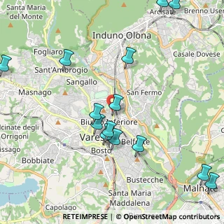 Mappa Viale Valganna, 21056 Varese VA, Italia (2.45786)