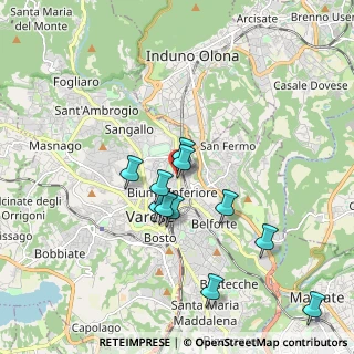 Mappa Viale Valganna, 21056 Varese VA, Italia (1.68182)