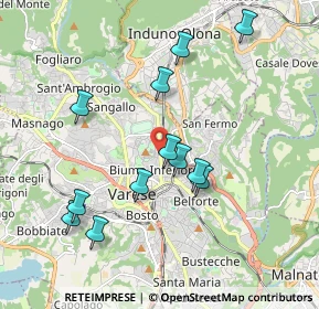 Mappa Viale Valganna, 21056 Varese VA, Italia (1.86)