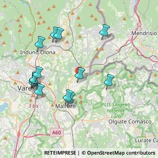 Mappa 21050 Cantello VA, Italia (4.24923)