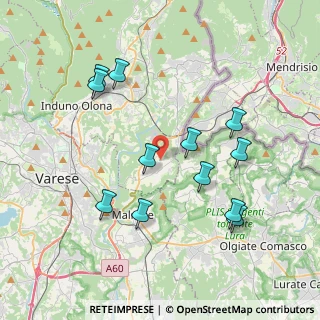 Mappa 21050 Cantello VA, Italia (3.88583)
