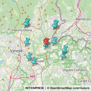 Mappa 21050 Cantello VA, Italia (3.3275)