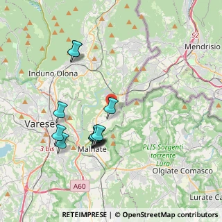 Mappa 21050 Cantello VA, Italia (3.65833)