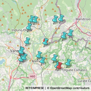 Mappa 21050 Cantello VA, Italia (4.37105)
