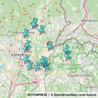 Mappa 21050 Cantello VA, Italia (3.83267)