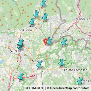 Mappa 21050 Cantello VA, Italia (5.22692)