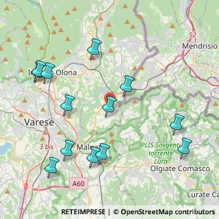 Mappa 21050 Cantello VA, Italia (4.74231)
