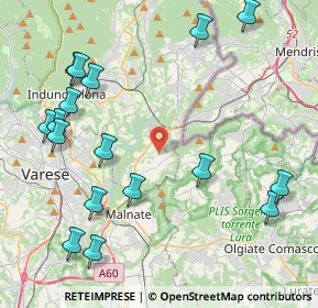 Mappa 21050 Cantello VA, Italia (5.13176)