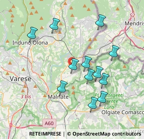 Mappa 21050 Cantello VA, Italia (3.57917)