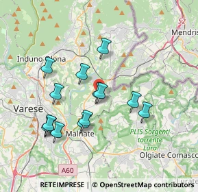 Mappa 21050 Cantello VA, Italia (3.43143)