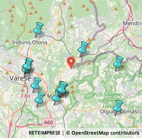 Mappa 21050 Cantello VA, Italia (4.49077)