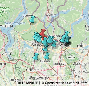Mappa 21050 Cantello VA, Italia (9.6595)