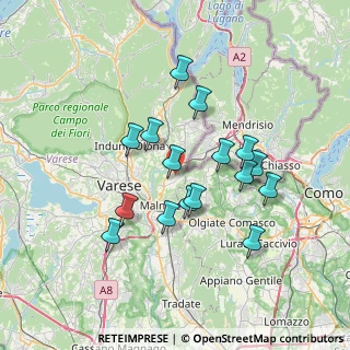 Mappa 21050 Cantello VA, Italia (6.27188)