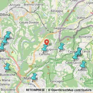 Mappa 21050 Cantello VA, Italia (3.14273)