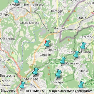 Mappa 21050 Cantello VA, Italia (3.16727)