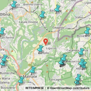 Mappa 21050 Cantello VA, Italia (3.546)