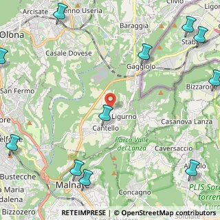 Mappa 21050 Cantello VA, Italia (3.48545)