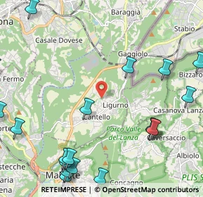 Mappa 21050 Cantello VA, Italia (3.1115)