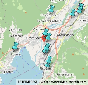 Mappa Via delle Mercede, 24062 Costa Volpino BG, Italia (2.23)